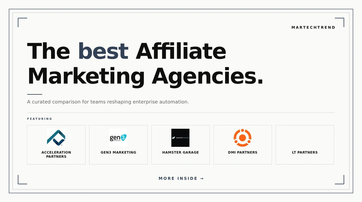 best affiliate marketing agencies