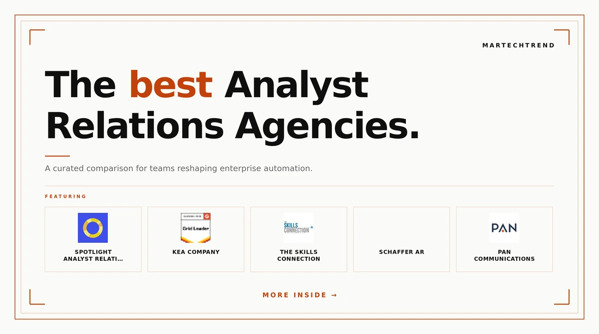 best analyst relations agencies