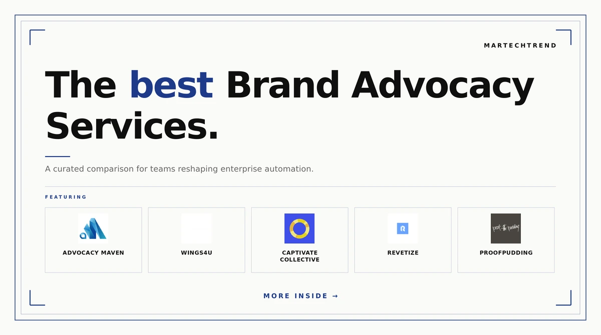 best brand advocacy services
