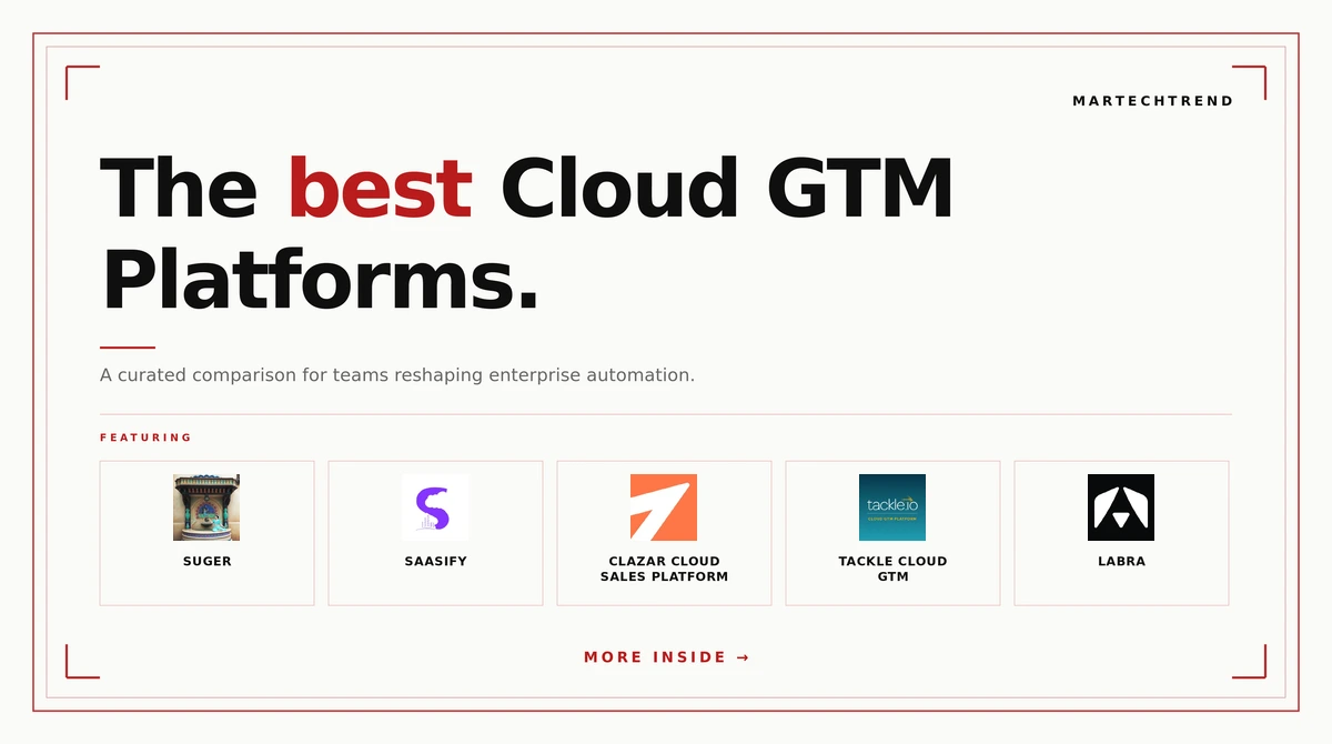 best cloud GTM platforms