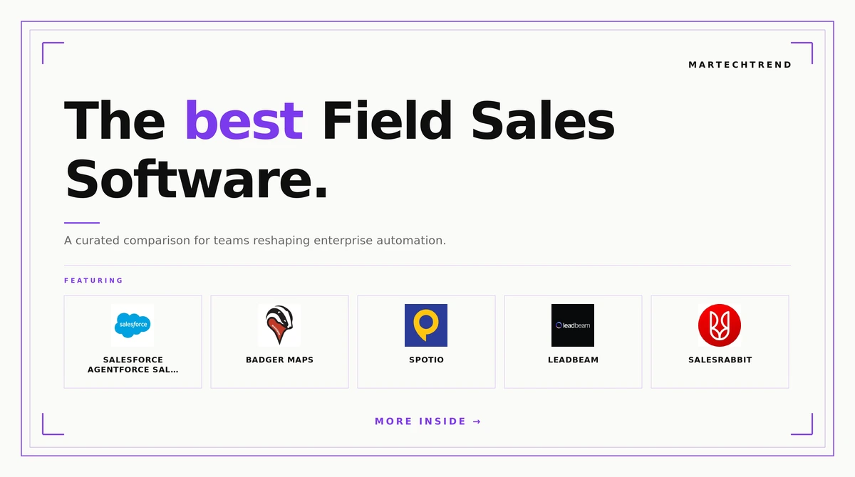 best field sales software