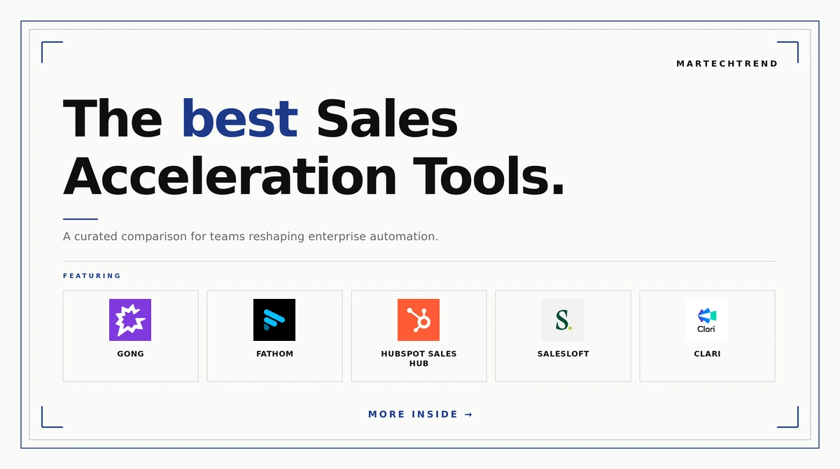 best sales acceleration tools