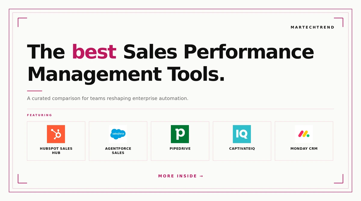 best sales performance management tools