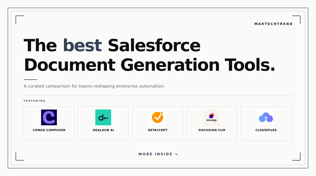 Salesforce document generation tools
